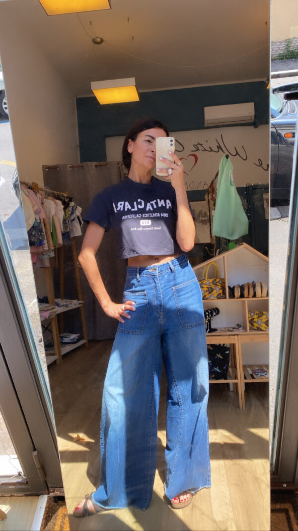 Top Crop cotone antracite