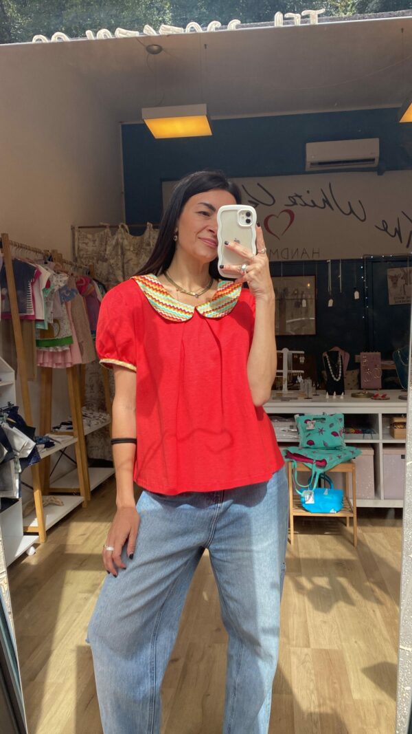 Blusa Baby rossa
